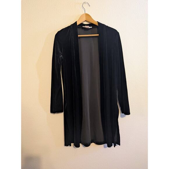 Vintage ronni Nicole black velvet cardigan size 8 - Picture 2 of 6